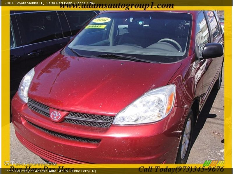 Salsa Red Pearl / Stone Gray 2004 Toyota Sienna LE