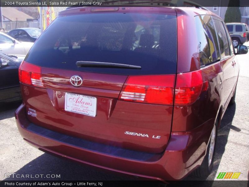 Salsa Red Pearl / Stone Gray 2004 Toyota Sienna LE