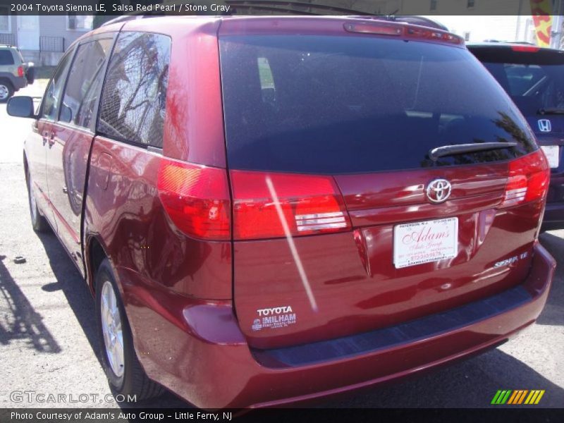Salsa Red Pearl / Stone Gray 2004 Toyota Sienna LE