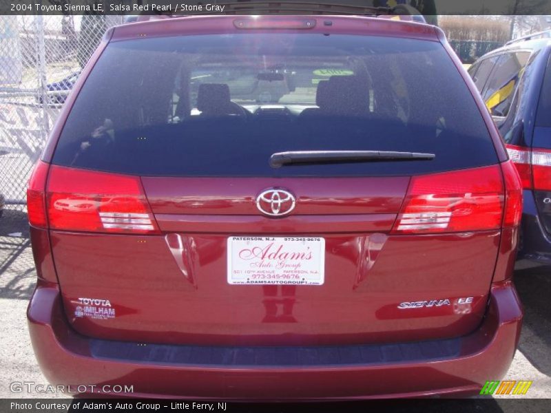 Salsa Red Pearl / Stone Gray 2004 Toyota Sienna LE
