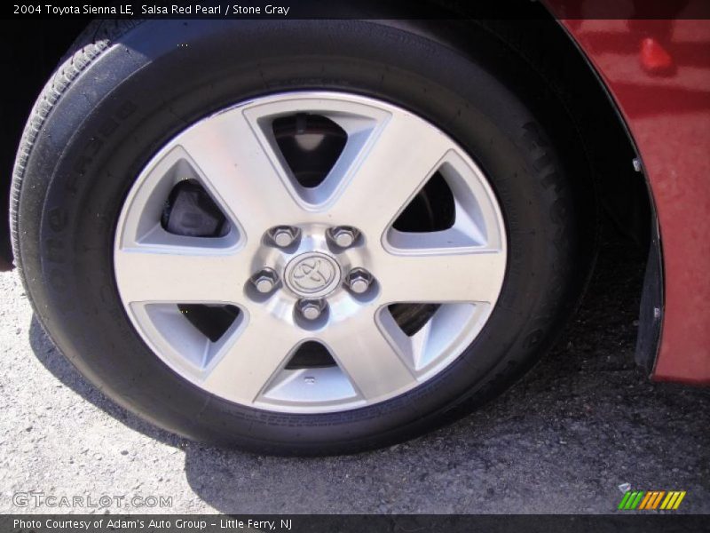 Salsa Red Pearl / Stone Gray 2004 Toyota Sienna LE