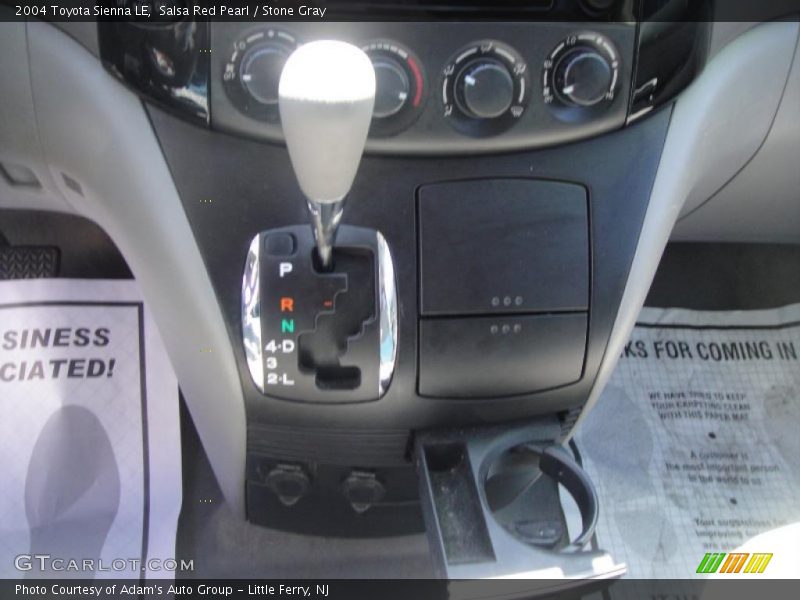Salsa Red Pearl / Stone Gray 2004 Toyota Sienna LE