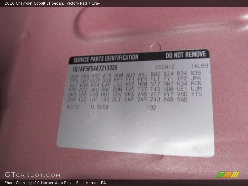 Victory Red / Gray 2010 Chevrolet Cobalt LT Sedan