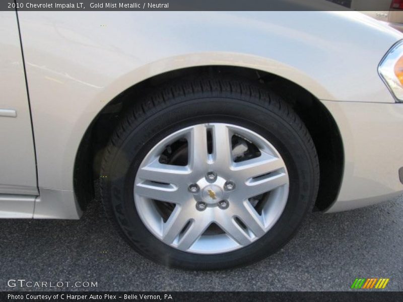 Gold Mist Metallic / Neutral 2010 Chevrolet Impala LT