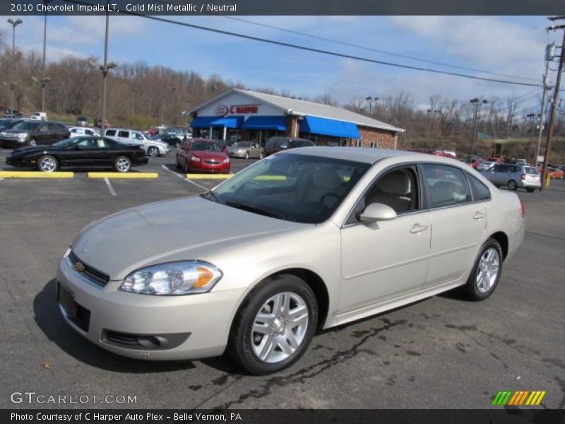 Gold Mist Metallic / Neutral 2010 Chevrolet Impala LT