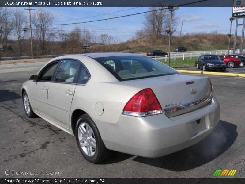 Gold Mist Metallic / Neutral 2010 Chevrolet Impala LT