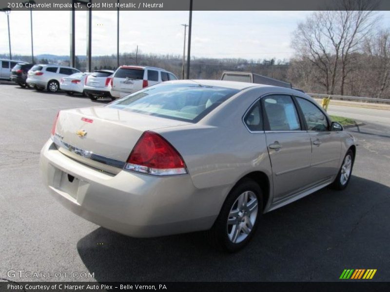 Gold Mist Metallic / Neutral 2010 Chevrolet Impala LT