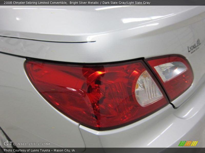 Bright Silver Metallic / Dark Slate Gray/Light Slate Gray 2008 Chrysler Sebring Limited Convertible