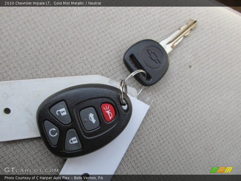 Gold Mist Metallic / Neutral 2010 Chevrolet Impala LT