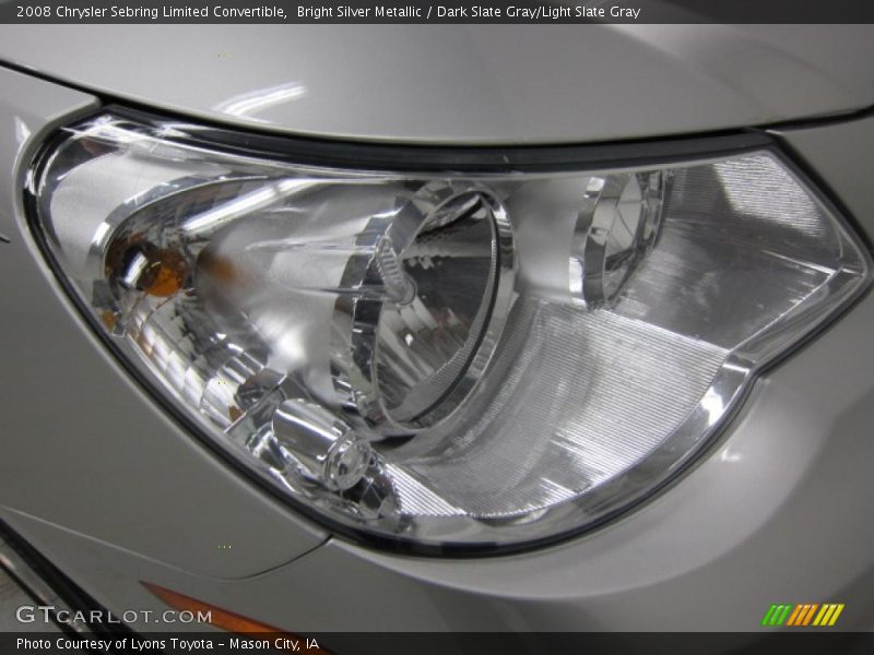 Bright Silver Metallic / Dark Slate Gray/Light Slate Gray 2008 Chrysler Sebring Limited Convertible