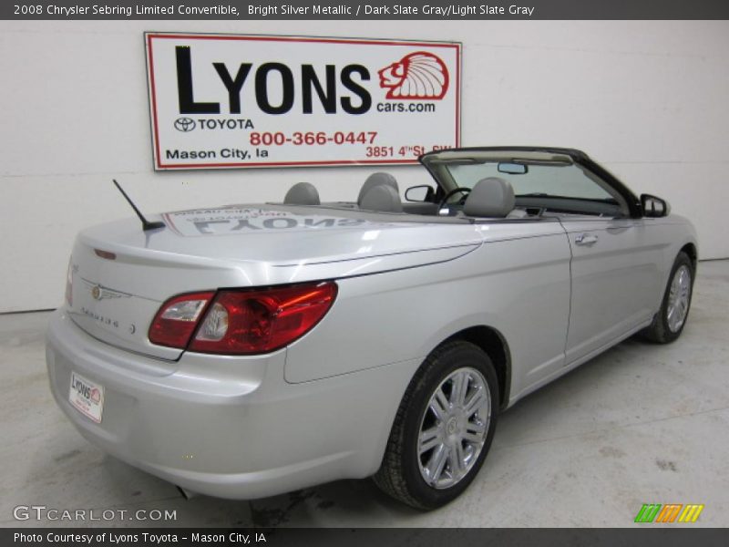 Bright Silver Metallic / Dark Slate Gray/Light Slate Gray 2008 Chrysler Sebring Limited Convertible