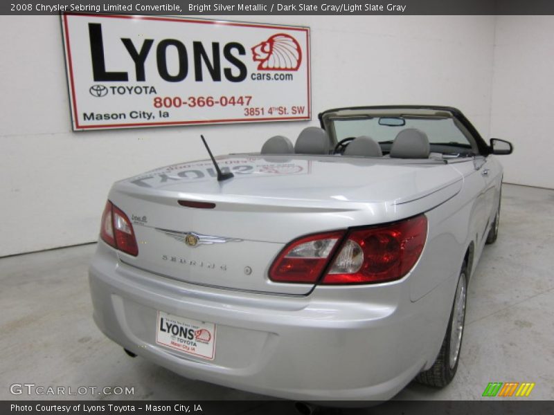 Bright Silver Metallic / Dark Slate Gray/Light Slate Gray 2008 Chrysler Sebring Limited Convertible