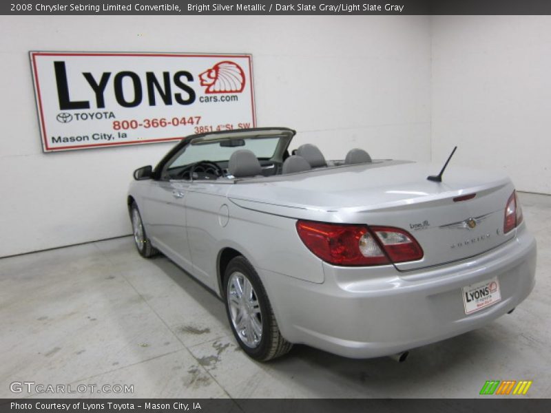 Bright Silver Metallic / Dark Slate Gray/Light Slate Gray 2008 Chrysler Sebring Limited Convertible