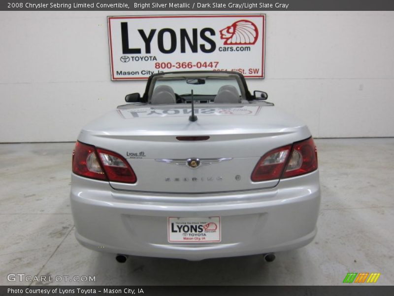 Bright Silver Metallic / Dark Slate Gray/Light Slate Gray 2008 Chrysler Sebring Limited Convertible