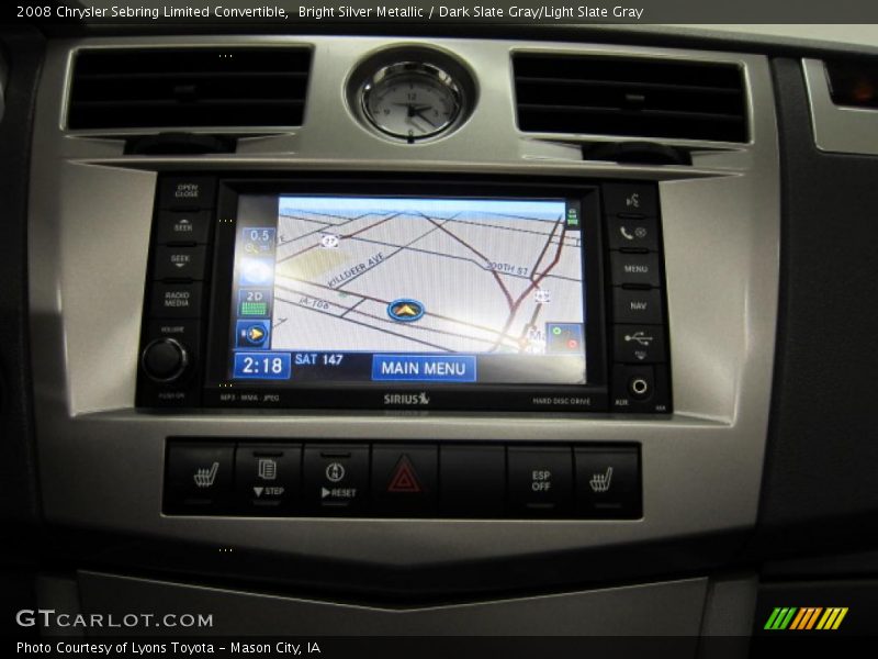 Bright Silver Metallic / Dark Slate Gray/Light Slate Gray 2008 Chrysler Sebring Limited Convertible