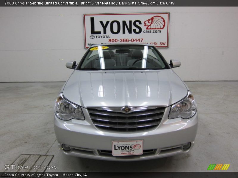 Bright Silver Metallic / Dark Slate Gray/Light Slate Gray 2008 Chrysler Sebring Limited Convertible