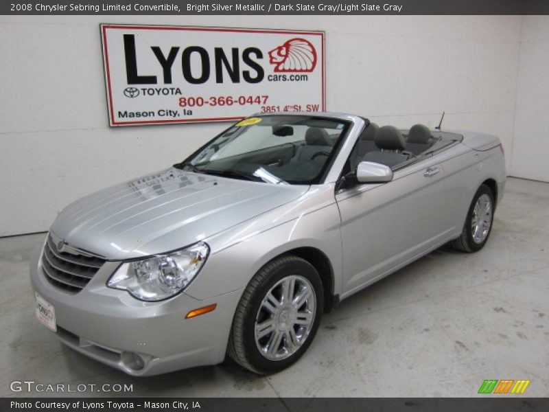 Bright Silver Metallic / Dark Slate Gray/Light Slate Gray 2008 Chrysler Sebring Limited Convertible
