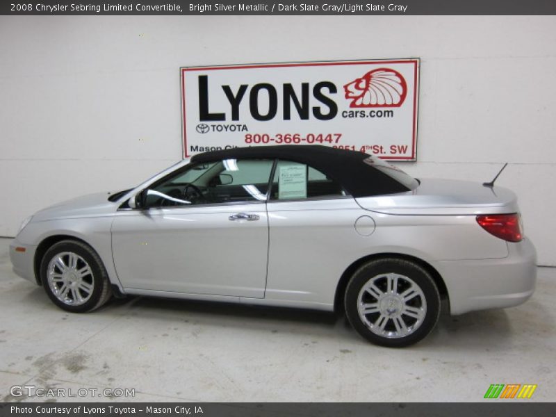 Bright Silver Metallic / Dark Slate Gray/Light Slate Gray 2008 Chrysler Sebring Limited Convertible