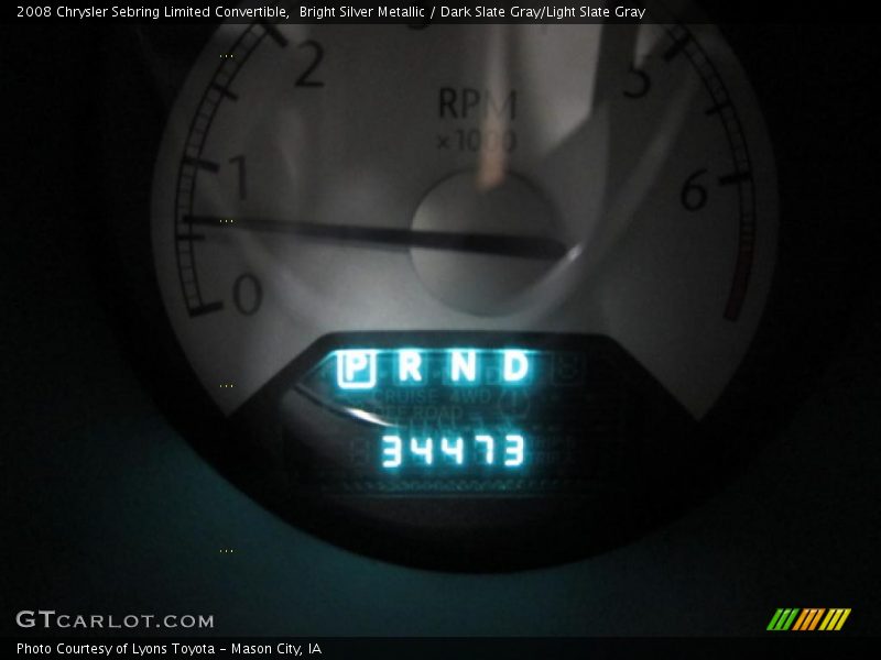 Bright Silver Metallic / Dark Slate Gray/Light Slate Gray 2008 Chrysler Sebring Limited Convertible