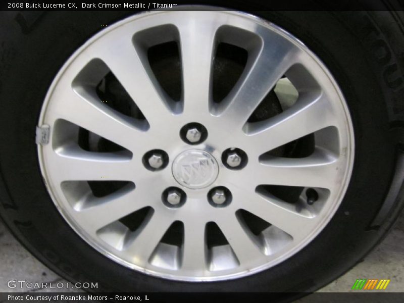 Dark Crimson Metallic / Titanium 2008 Buick Lucerne CX