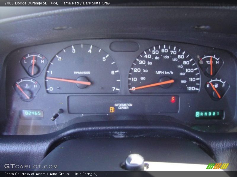 Flame Red / Dark Slate Gray 2003 Dodge Durango SLT 4x4