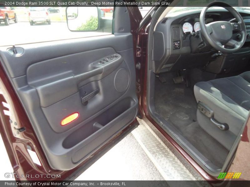 Deep Molten Red Metallic / Dark Slate Gray 2004 Dodge Ram 3500 SLT Quad Cab Dually