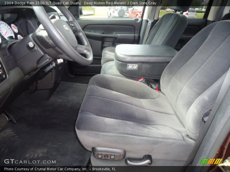 Deep Molten Red Metallic / Dark Slate Gray 2004 Dodge Ram 3500 SLT Quad Cab Dually