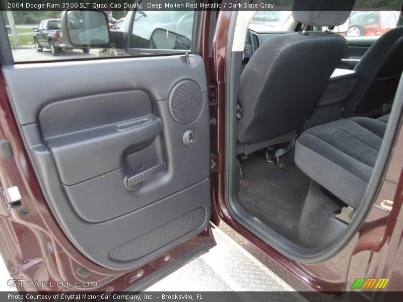 Deep Molten Red Metallic / Dark Slate Gray 2004 Dodge Ram 3500 SLT Quad Cab Dually