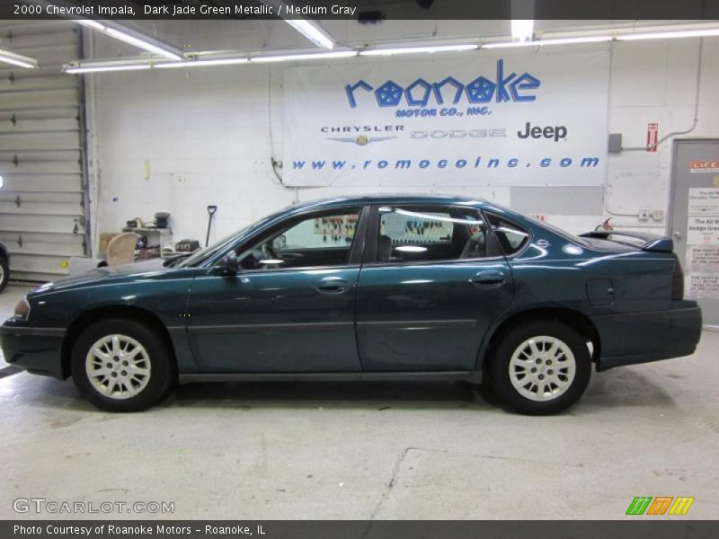 Dark Jade Green Metallic / Medium Gray 2000 Chevrolet Impala