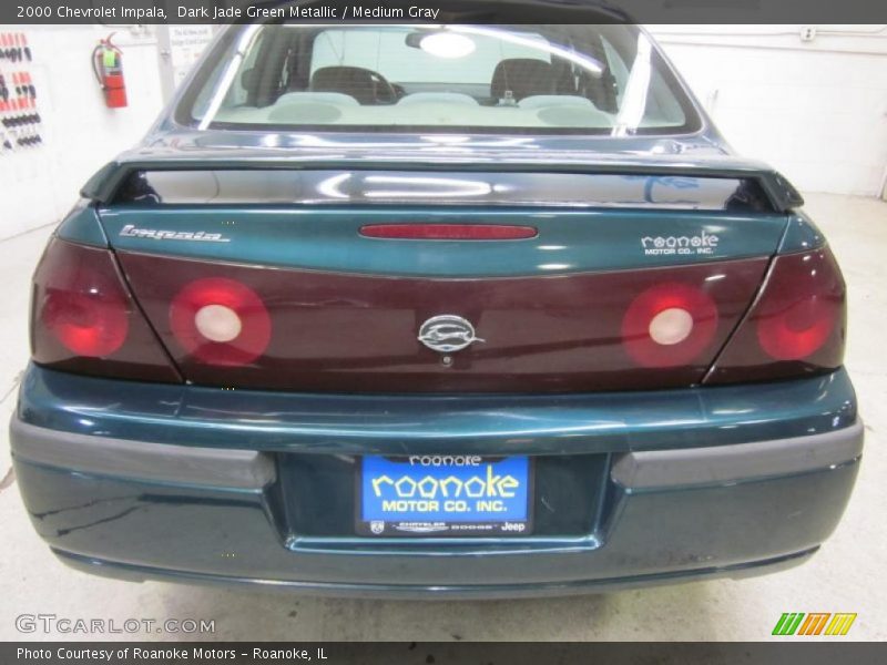 Dark Jade Green Metallic / Medium Gray 2000 Chevrolet Impala