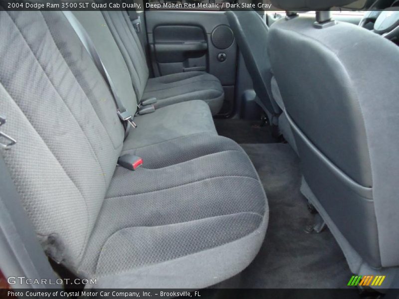 Deep Molten Red Metallic / Dark Slate Gray 2004 Dodge Ram 3500 SLT Quad Cab Dually