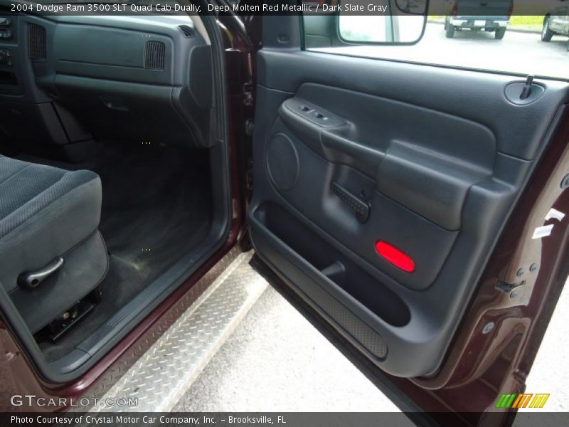 Deep Molten Red Metallic / Dark Slate Gray 2004 Dodge Ram 3500 SLT Quad Cab Dually
