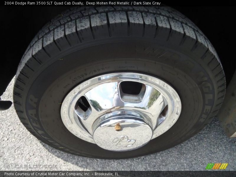 Deep Molten Red Metallic / Dark Slate Gray 2004 Dodge Ram 3500 SLT Quad Cab Dually