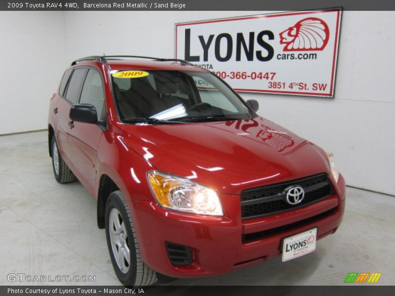 Barcelona Red Metallic / Sand Beige 2009 Toyota RAV4 4WD
