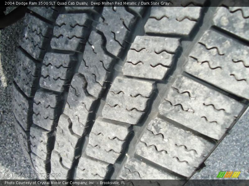 Deep Molten Red Metallic / Dark Slate Gray 2004 Dodge Ram 3500 SLT Quad Cab Dually