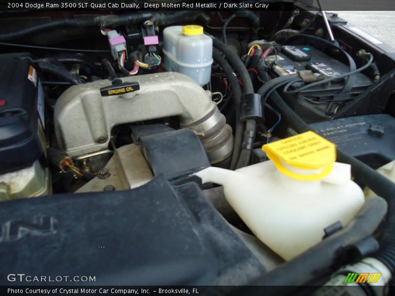  2004 Ram 3500 SLT Quad Cab Dually Engine - 5.9 Liter OHV 24-Valve Cummins Turbo Diesel Inline 6 Cylinder
