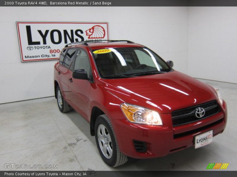Barcelona Red Metallic / Sand Beige 2009 Toyota RAV4 4WD