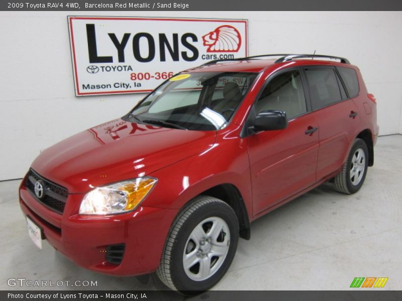 Barcelona Red Metallic / Sand Beige 2009 Toyota RAV4 4WD