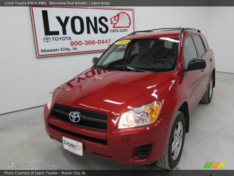 Barcelona Red Metallic / Sand Beige 2009 Toyota RAV4 4WD