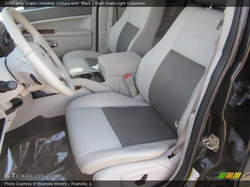 Black / Dark Khaki/Light Graystone 2005 Jeep Grand Cherokee Limited 4x4
