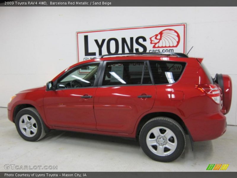 Barcelona Red Metallic / Sand Beige 2009 Toyota RAV4 4WD