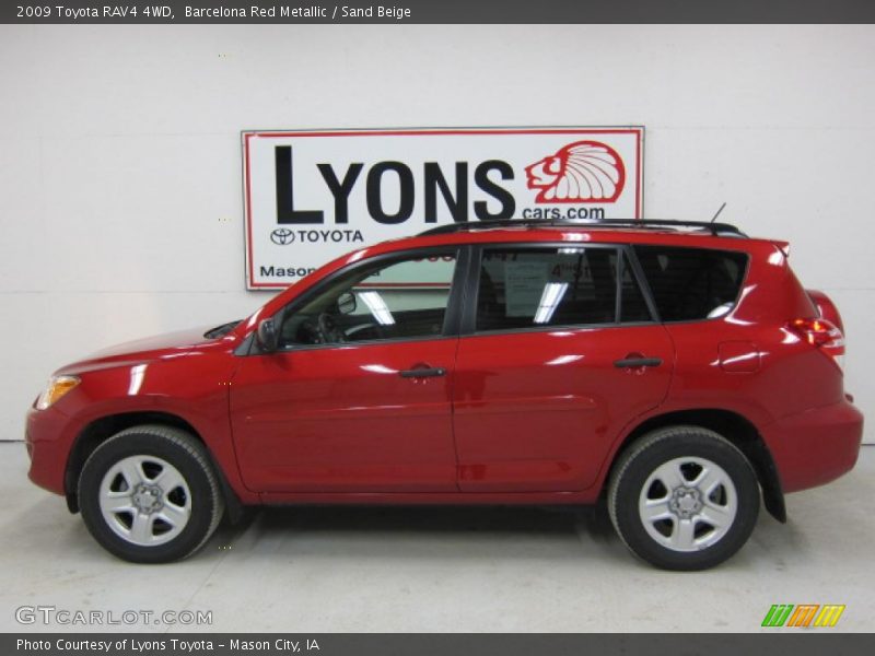 Barcelona Red Metallic / Sand Beige 2009 Toyota RAV4 4WD
