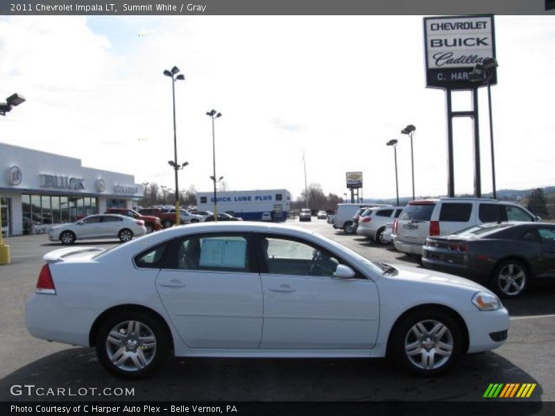 Summit White / Gray 2011 Chevrolet Impala LT