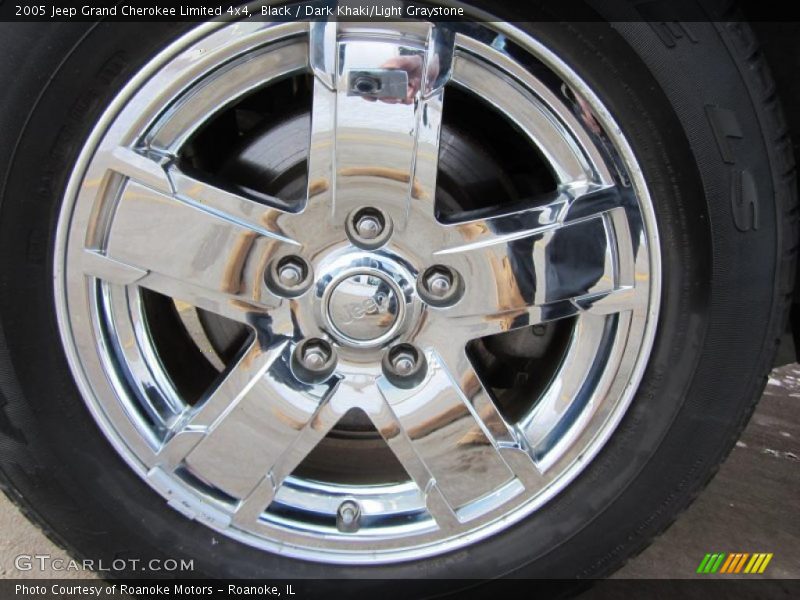 Black / Dark Khaki/Light Graystone 2005 Jeep Grand Cherokee Limited 4x4