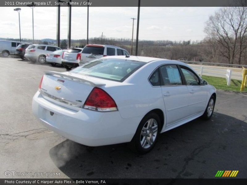 Summit White / Gray 2011 Chevrolet Impala LT