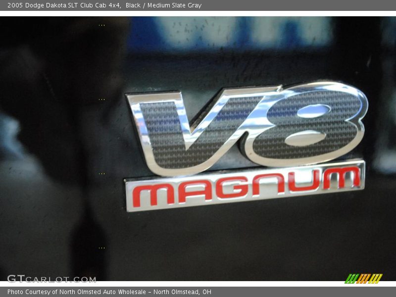 Black / Medium Slate Gray 2005 Dodge Dakota SLT Club Cab 4x4