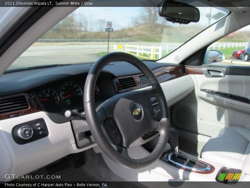 Summit White / Gray 2011 Chevrolet Impala LT