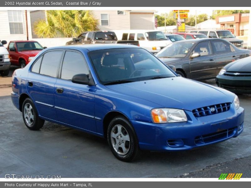 Front 3/4 View of 2002 Accent GL Sedan