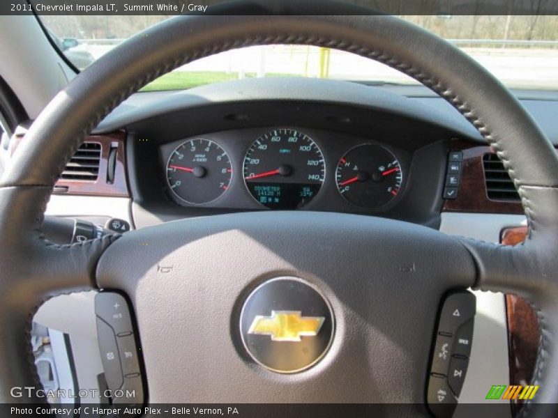Summit White / Gray 2011 Chevrolet Impala LT