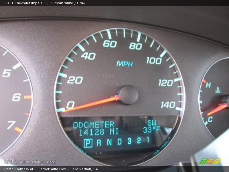 Summit White / Gray 2011 Chevrolet Impala LT